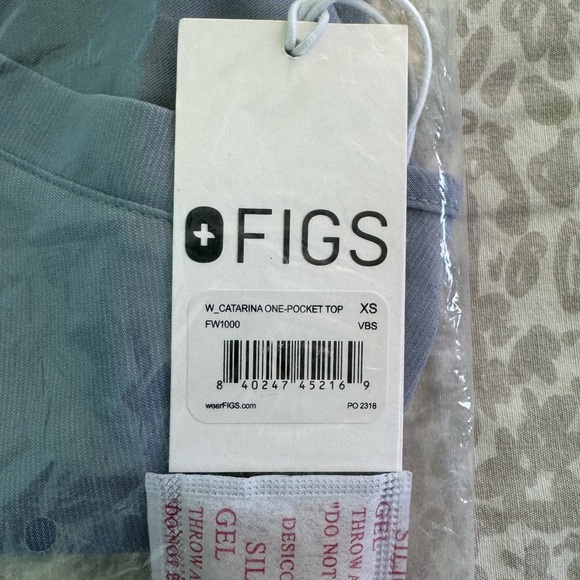 FIGS Vapor Space Blue Scrubs Set (XS) - Picture 3 of 5